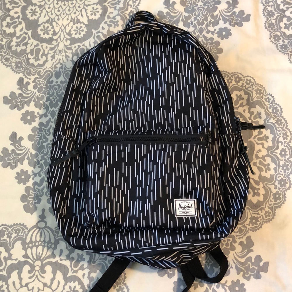 Herschel supply co backpack black and white
